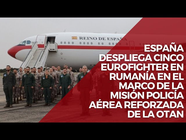 España despliega cinco Eurofighter en Rumanía en el marco de una misión de la OTAN