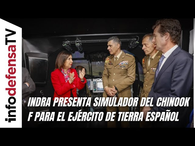 Indra presenta simulador del Chinook F para el Ejército de Tierra español