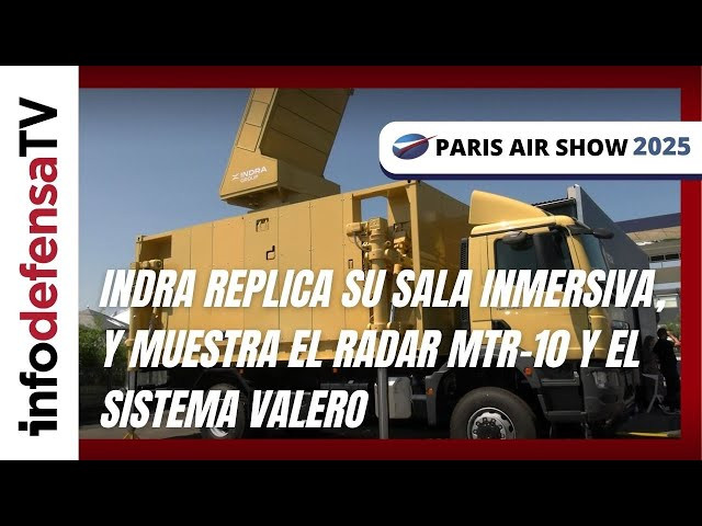 Indra replica su sala inmersiva, y muestra el radar MTR-10 y el sistema Valero