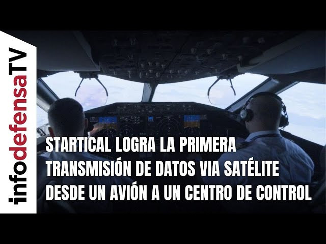 Startical logra la primera transmisión de datos via satélite desde un avión a un centro de control