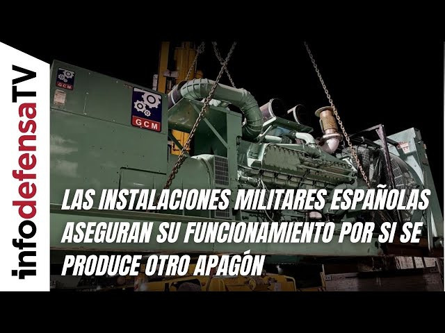 Las instalaciones militares españolas aseguran su funcionamiento por si se produce otro apagón