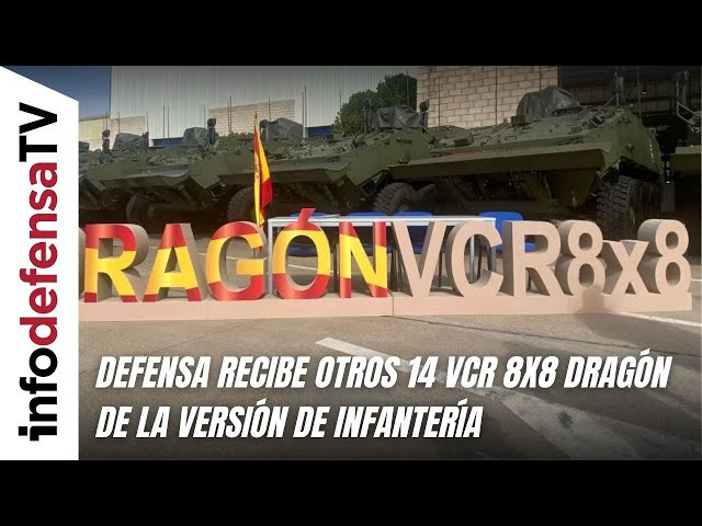 Defensa recibe otros 14 vehículos VCR 8x8 Dragón de la versión de infantería