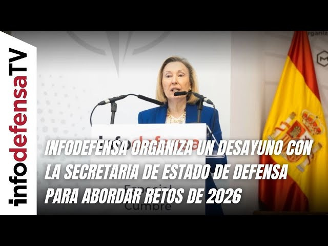 Infodefensa organiza un desayuno con la secretaria de Estado de Defensa para abordar retos de 2026