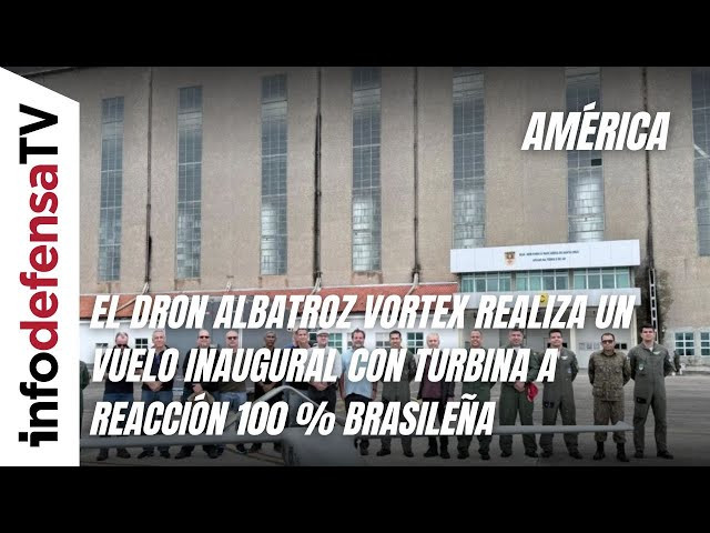 El dron Albatroz Vortex realiza un vuelo inaugural con turbina a reacción 100 % brasileña