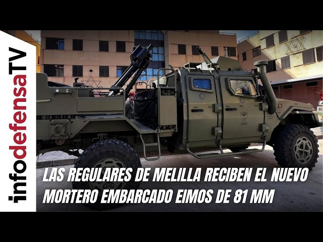 Las Regulares de Melilla reciben el nuevo mortero embarcado Eimos de 81 mm