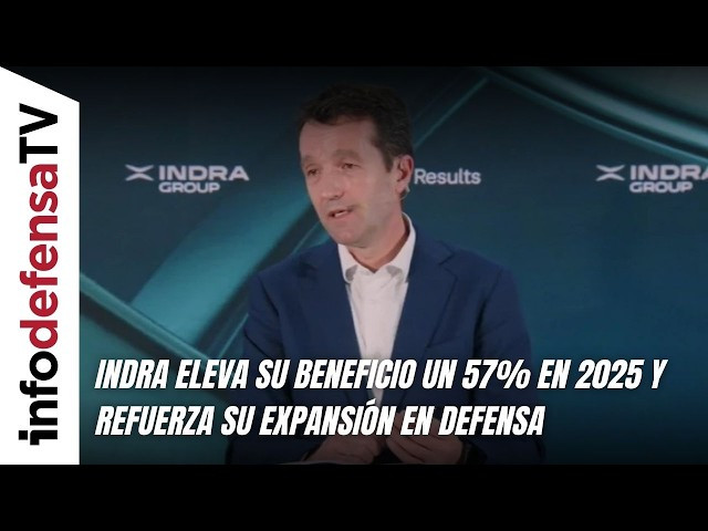 Indra supera previsiones en 2025 y consolida su expansión industrial con 11.336 millones en Defensa