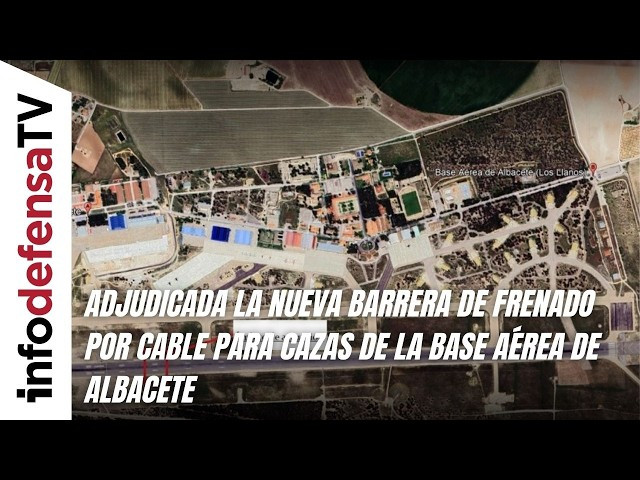 Adjudicada la nueva barrera de frenado por cable para cazas de la base aérea de Albacete