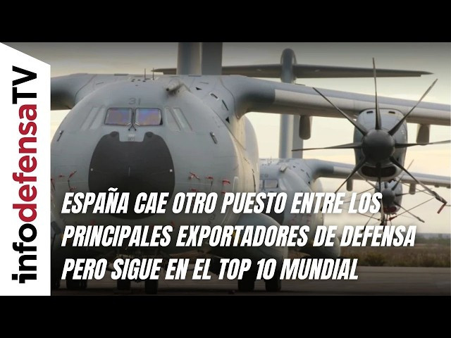 España cae otro puesto entre los principales exportadores de defensa pero sigue en el Top 10 mundial