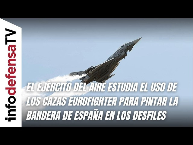 El Ejército del Aire estudia usar cazas Eurofighter para pintar la bandera de España en los desfiles