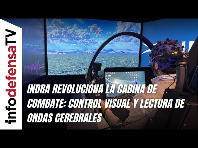 Indra revoluciona la cabina de combate: control visual y lectura de ondas cerebrales