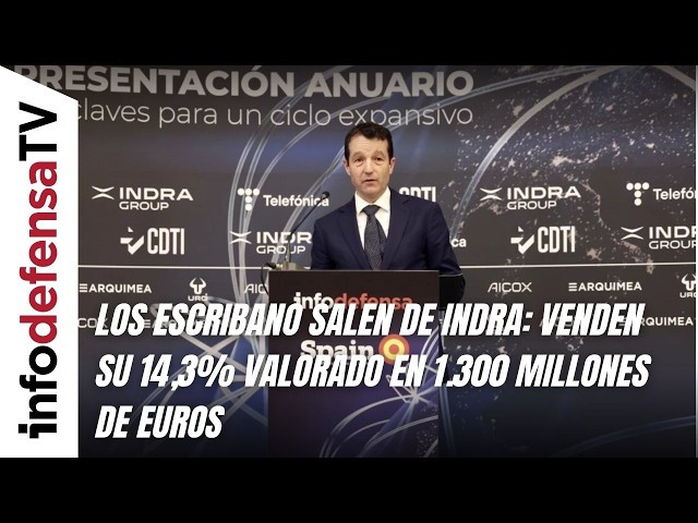 Los Escribano salen de Indra: venden su 14,3% valorado en 1.300 millones de euros