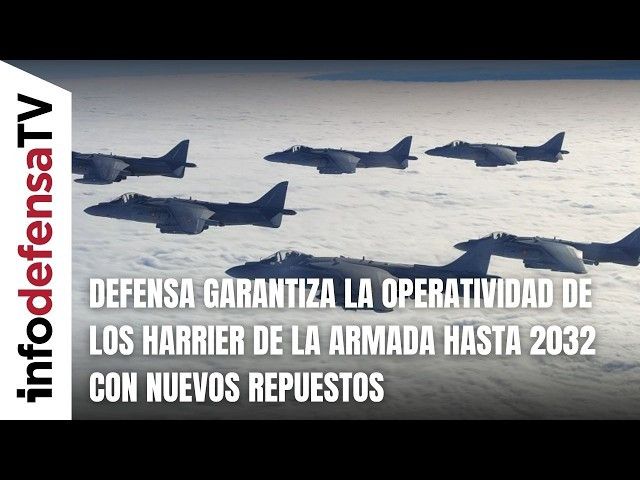 Defensa garantiza la operatividad de los Harrier de la Armada hasta 2032 con nuevos repuestos